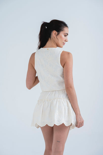 Falda Aura Marfil