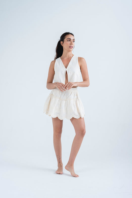 Falda Aura Marfil