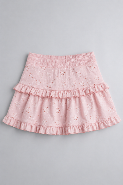 Falda Celia Palo de Rosa Ojalillo