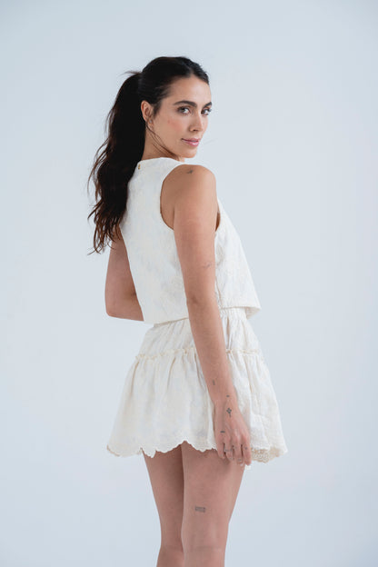 Falda Aura Marfil