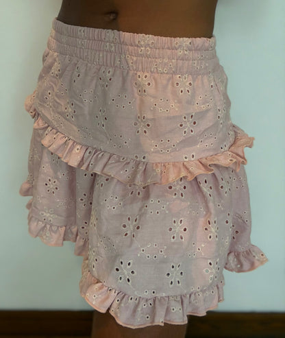 Falda Celia Palo de Rosa Ojalillo