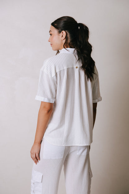 Pantalón tejido con bolsillos en lino Ibiza